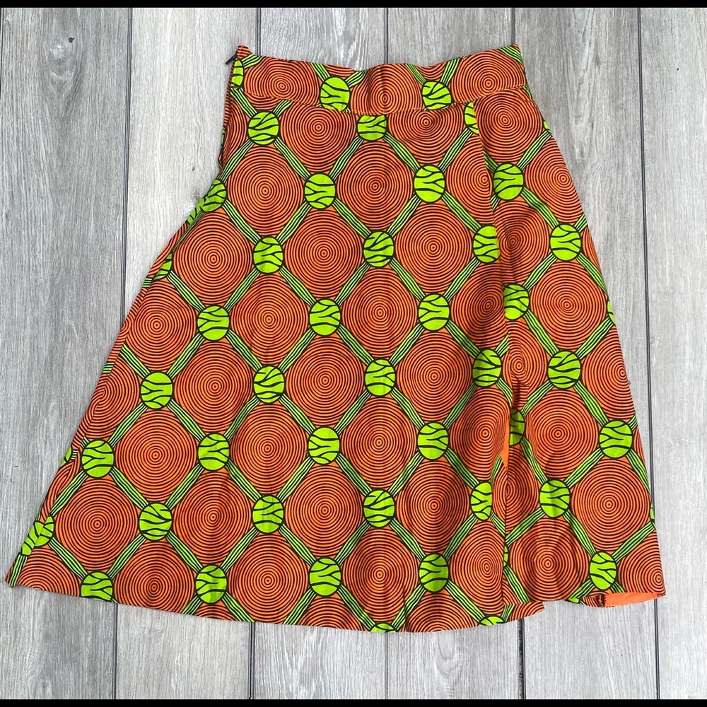 Nigerian Print Long Hoop Skirt